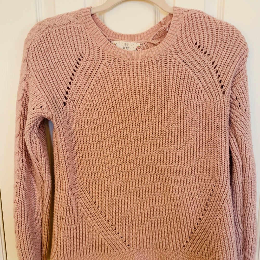 Pink Rose Sweater